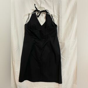 Gap Black ‎ Halter Midi Dress Slim Fit size 14